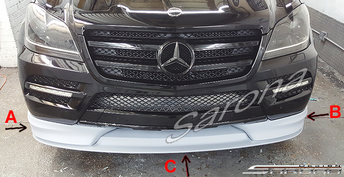 Custom Mercedes GL  SUV/SAV/Crossover Front Lip/Splitter (2006 - 2012) - $790.00 (Part #MB-056-FA)
